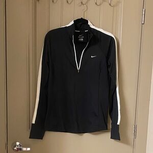 Nike Black and White Half-Zip Pullover